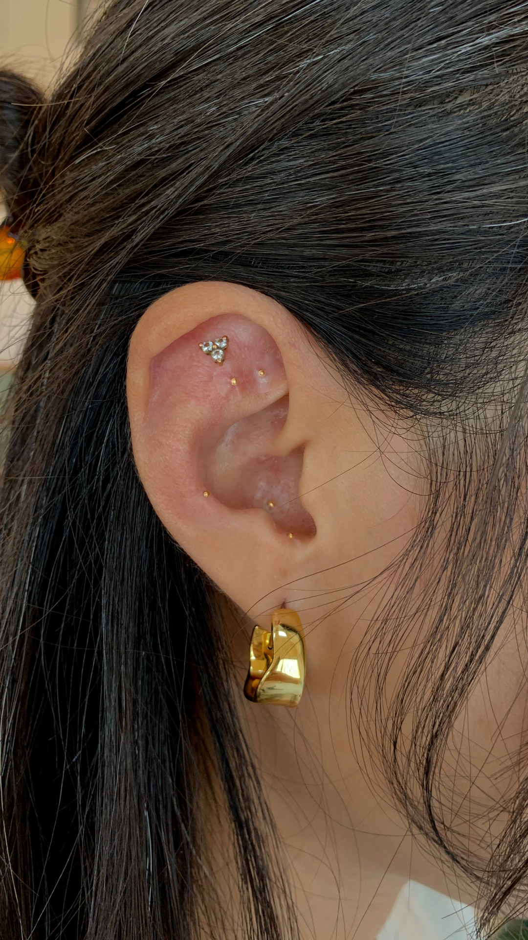 Calm, Cool and Collected (24K Gold Ear Seeds)