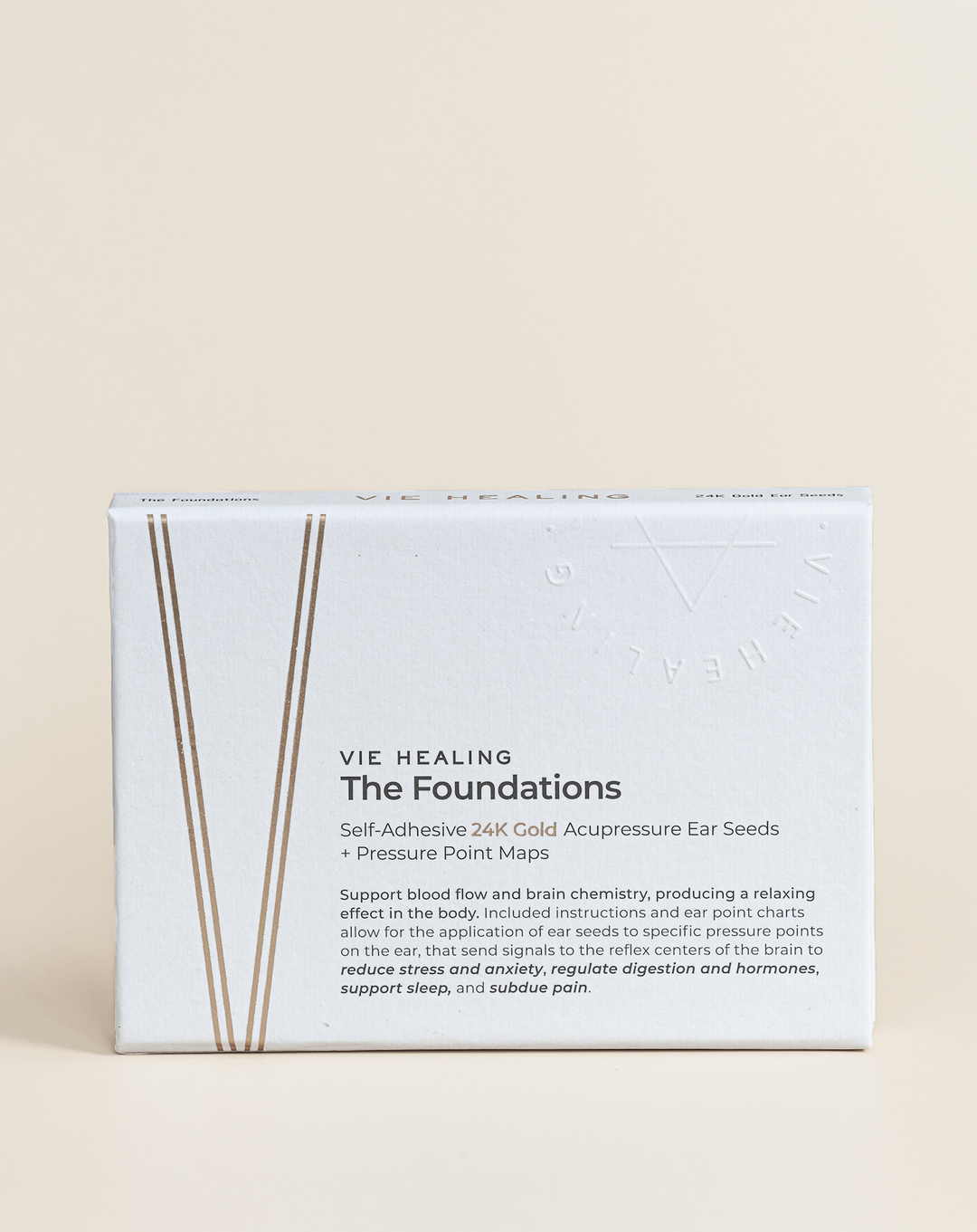 VIE HEALING The Foundations 24K gold ear seeds starter kit