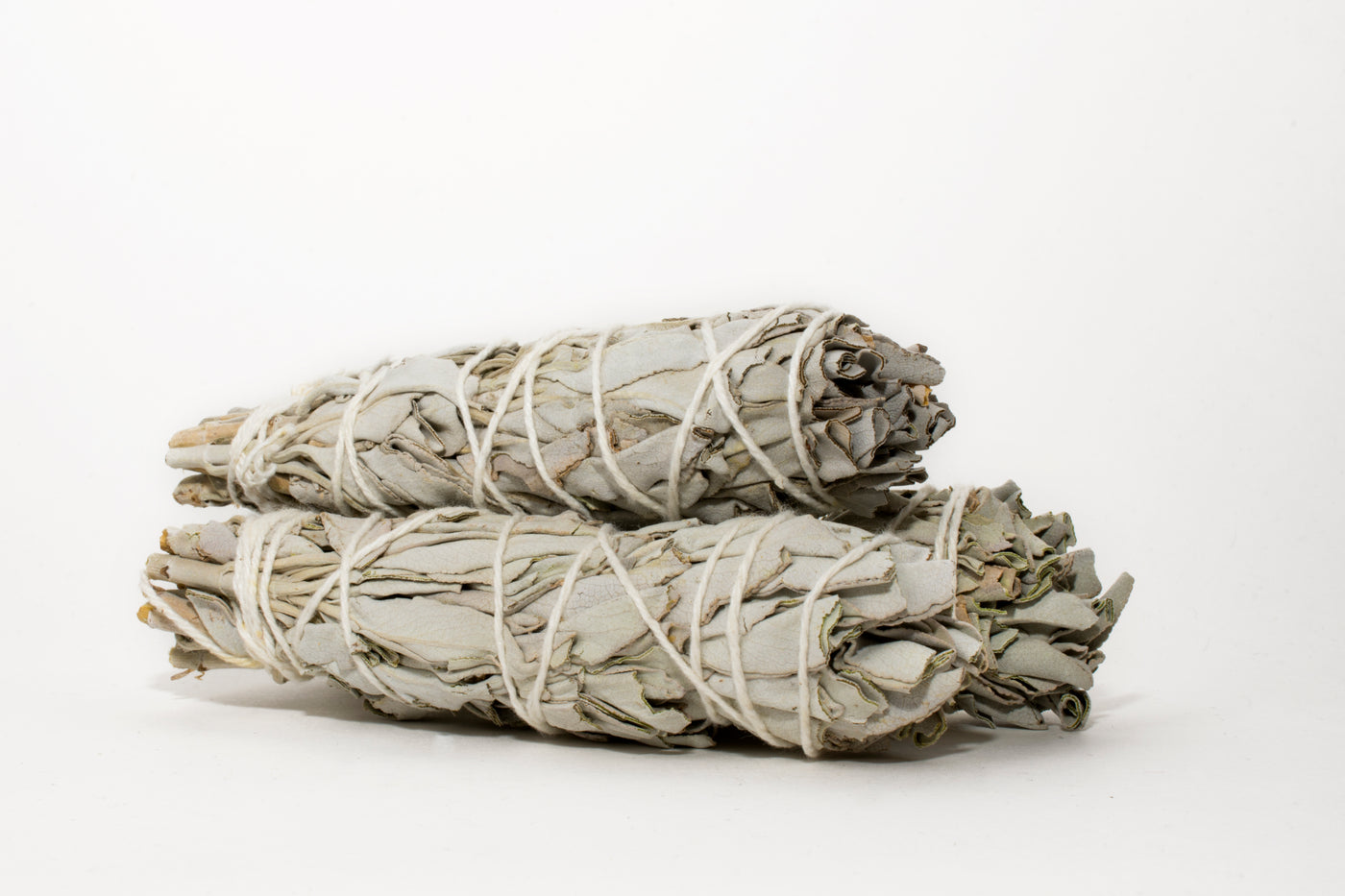 Pieces of sage stacked together